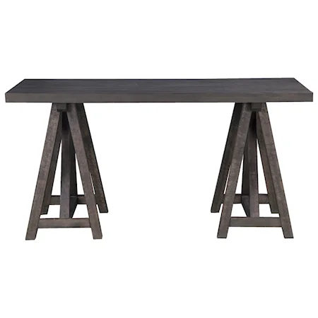 Rustic Desk with Wood Top